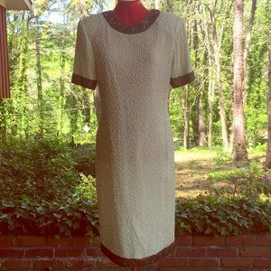 Vintage 100% Silk Beaded Cocktail Dress